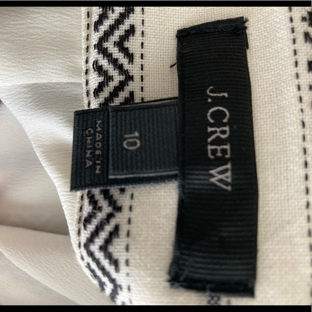 J.CREW / tulip faux wrap skirt in ivory ikat - Picture 7 of 7